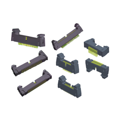 Black 10pin 2.54mm Pitch Double Row Idc Ejector Header Pcb Connector Male Gold Flash