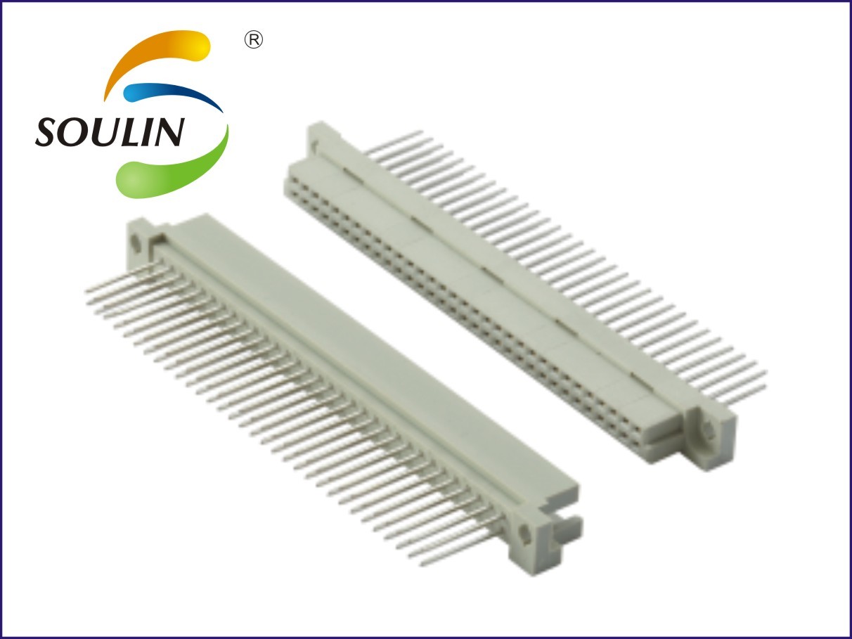 PBT DIN41612 15 Pin 2 Row Connector Straight H11.5 PC13 PC14.35