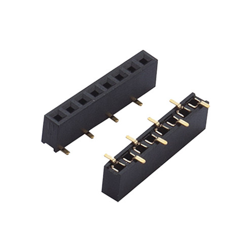 Male H3.0 Round Pin Header Connector Straight Smt Right Angle